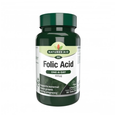 Natures Aid Folic Acid 400ug 90 tabs